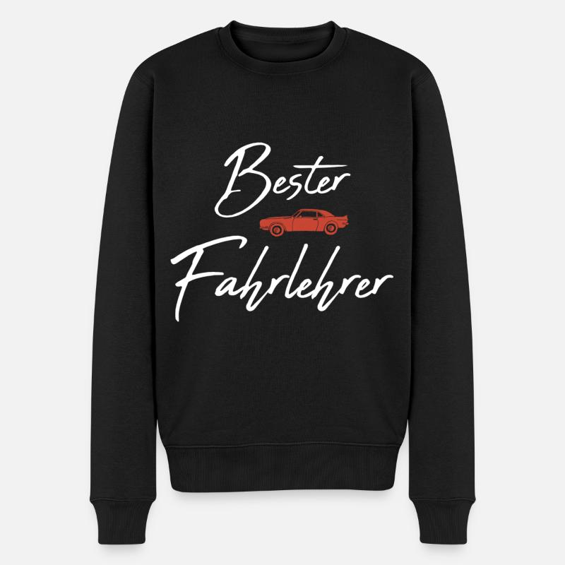 Bester Fahrlehrer - Männer Premium Bio Pullover - Schwarz