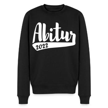 Abitur 2022 AK 22 schlichtes Design - Männer Premium Bio Pullover - Schwarz - Vorne - Nico (187cm)