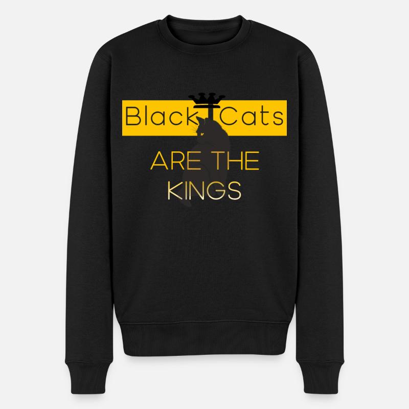 Black cats are the kings - Pull Premium bio Homme - noir