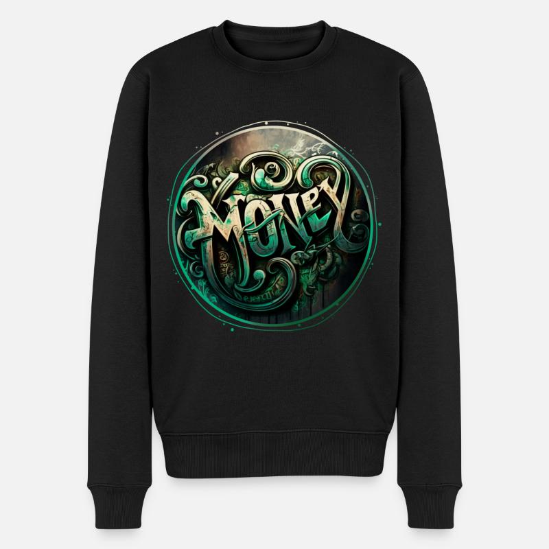 Graffiti d’argent Thème 1 - Pull Premium bio Homme - noir