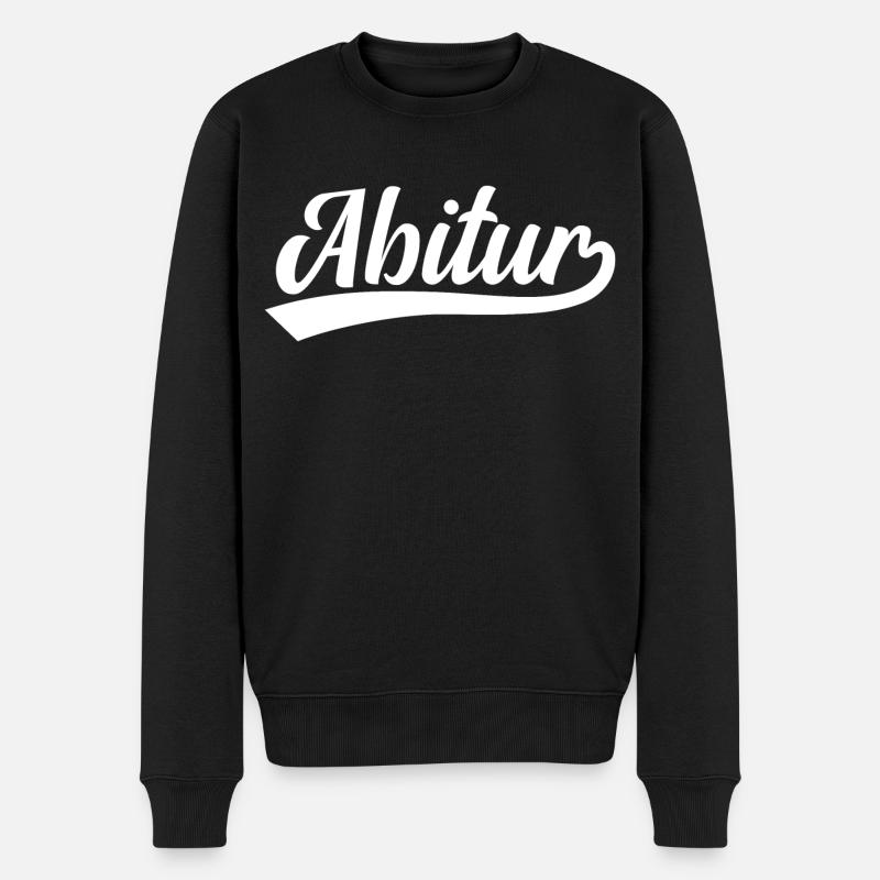 Abitur - Männer Premium Bio Pullover - Schwarz