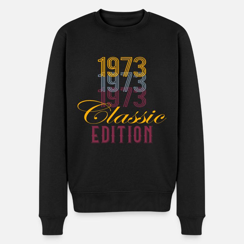 1973 Classic Edition - Männer Premium Bio Pullover - Schwarz