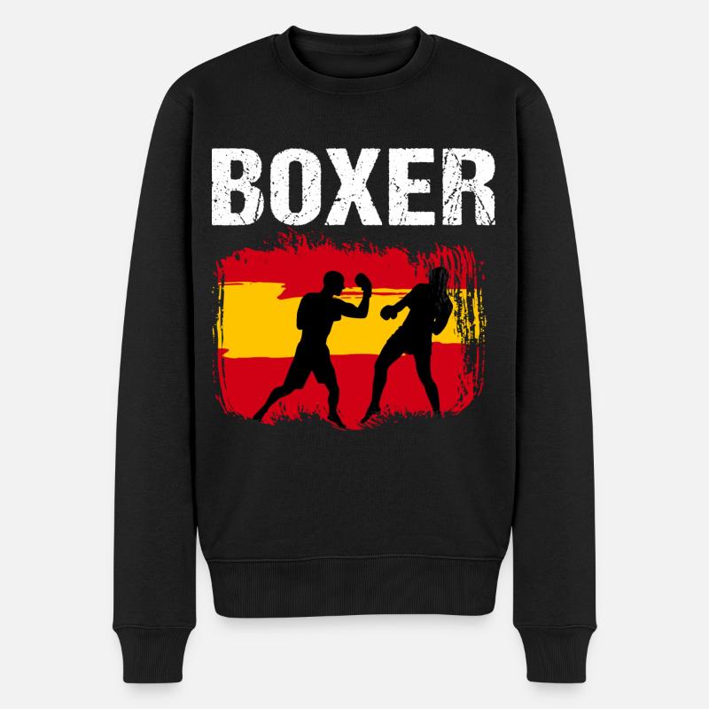 Boxning Spanien Boxare - Ekologisk premiumtröja herr - svart