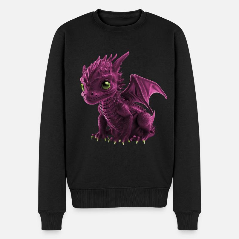 Bébé Dragon Rose - Pull Premium bio Homme - noir