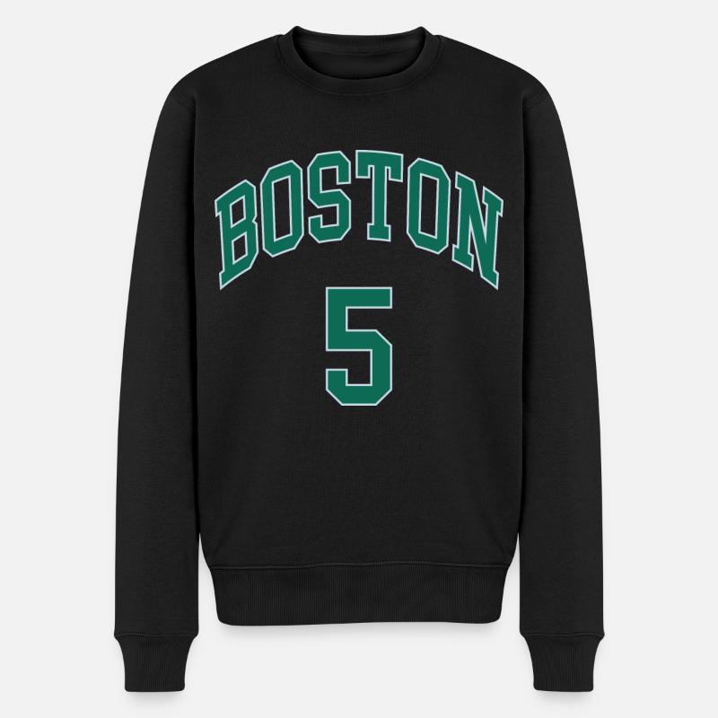 Boston 5 - Männer Premium Bio Pullover - Schwarz