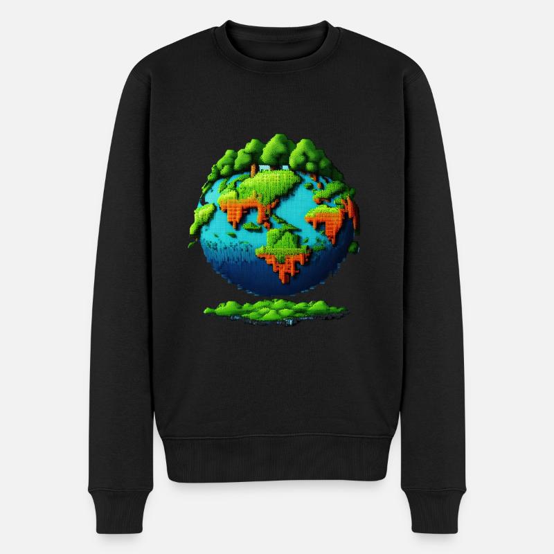 Traumerde - Männer Premium Bio Pullover - Schwarz