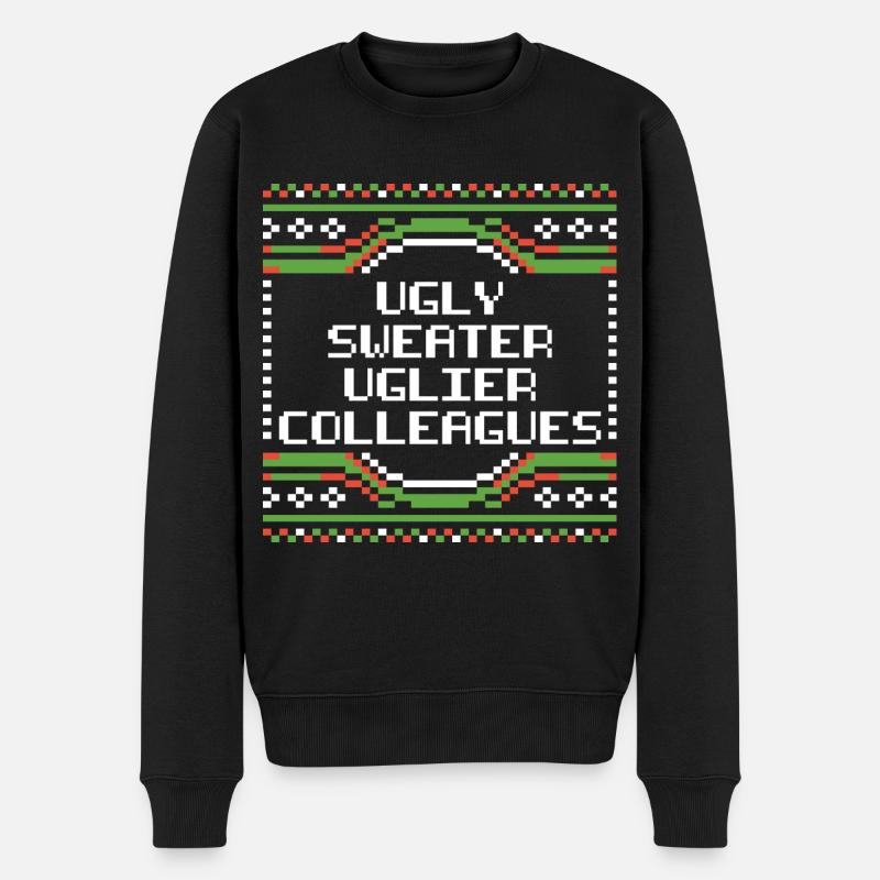 Hässliche Kollegen Bürohumor Ugly Sweater - Männer Premium Bio Pullover - Schwarz