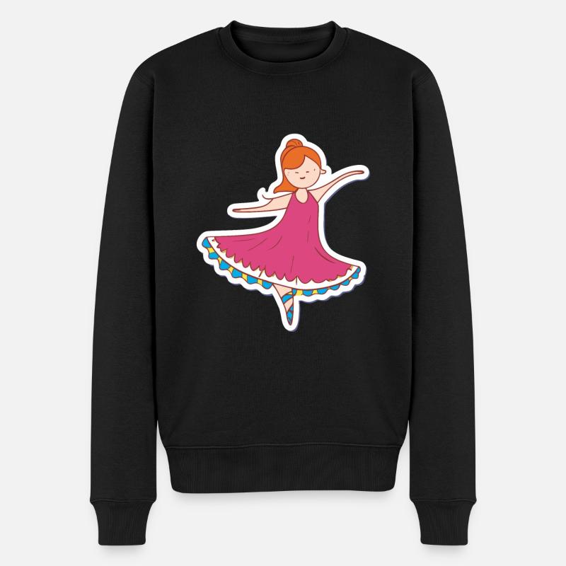 Ballett - Männer Premium Bio Pullover - Schwarz