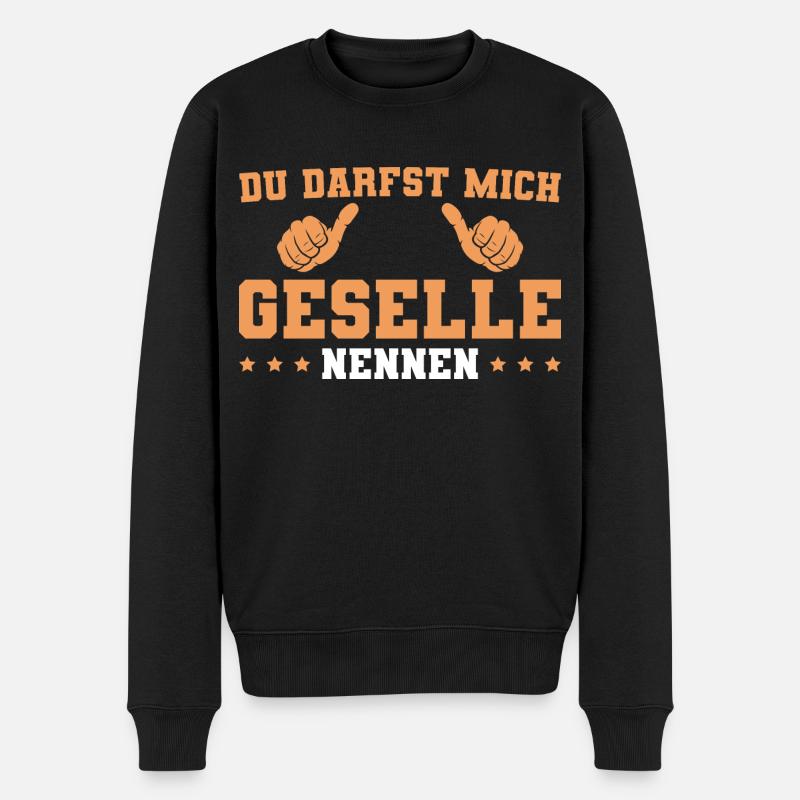 Gesellenprüfung Geselle bestanden - Männer Premium Bio Pullover - Schwarz
