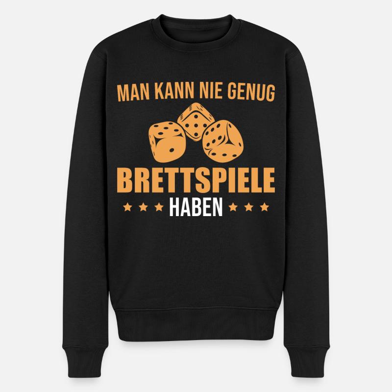 Brettspiele Würfeln Gesellschaftsspiele - Männer Premium Bio Pullover - Schwarz