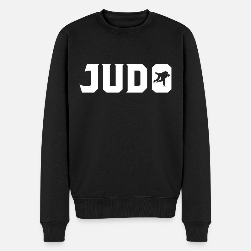 Judo - Männer Premium Bio Pullover - Schwarz