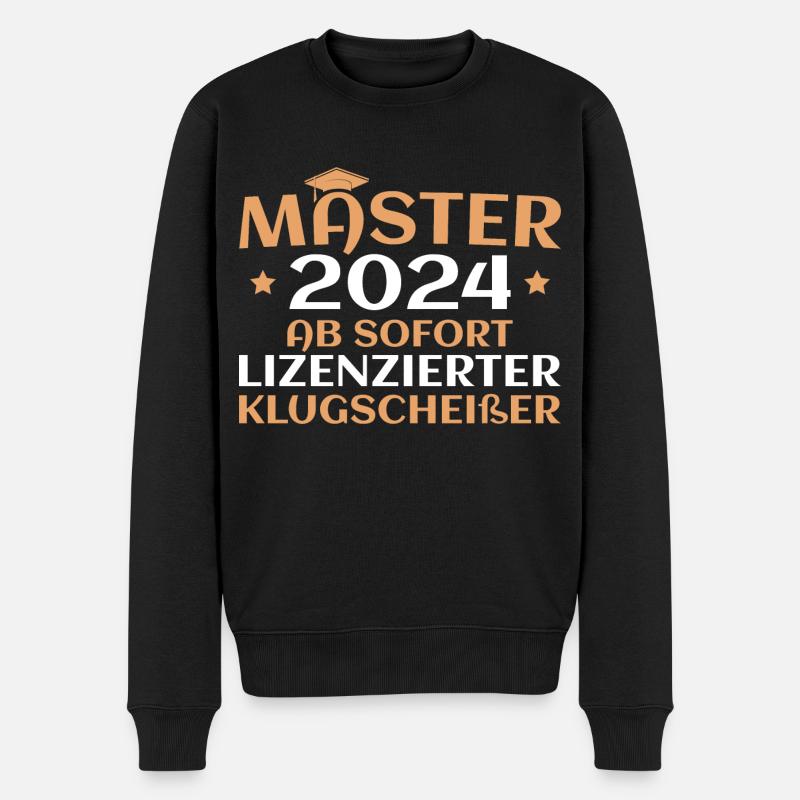 Masterprüfung bestanden 2024 Master - Männer Premium Bio Pullover - Schwarz