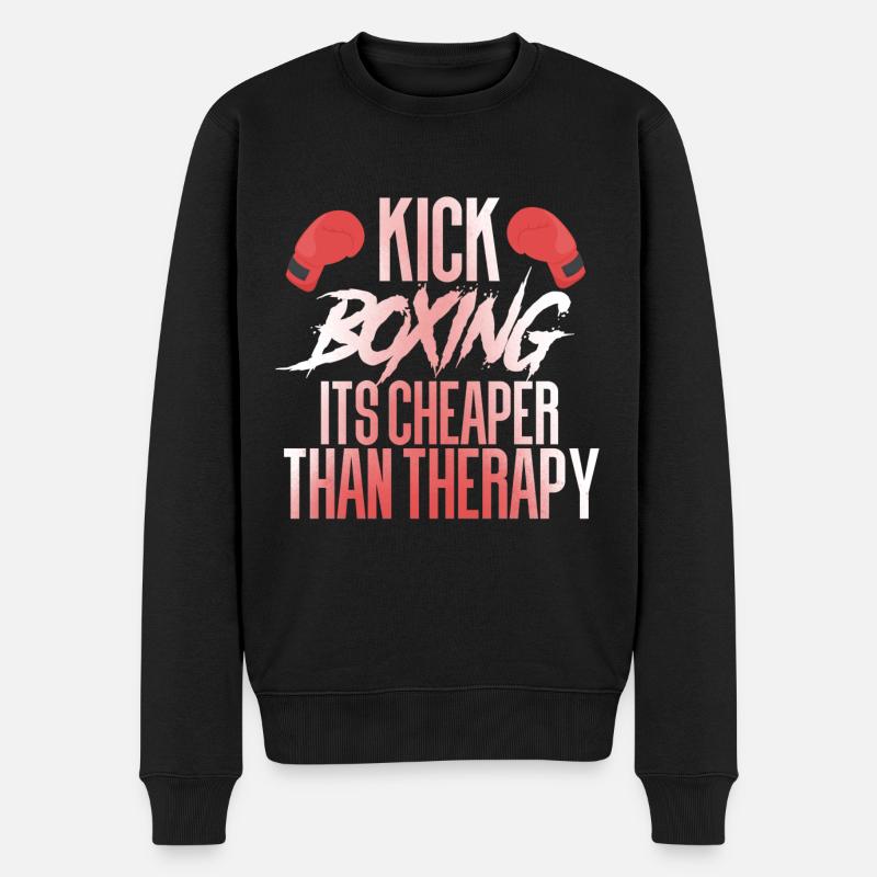 kickboxen kickboxing - Männer Premium Bio Pullover - Schwarz