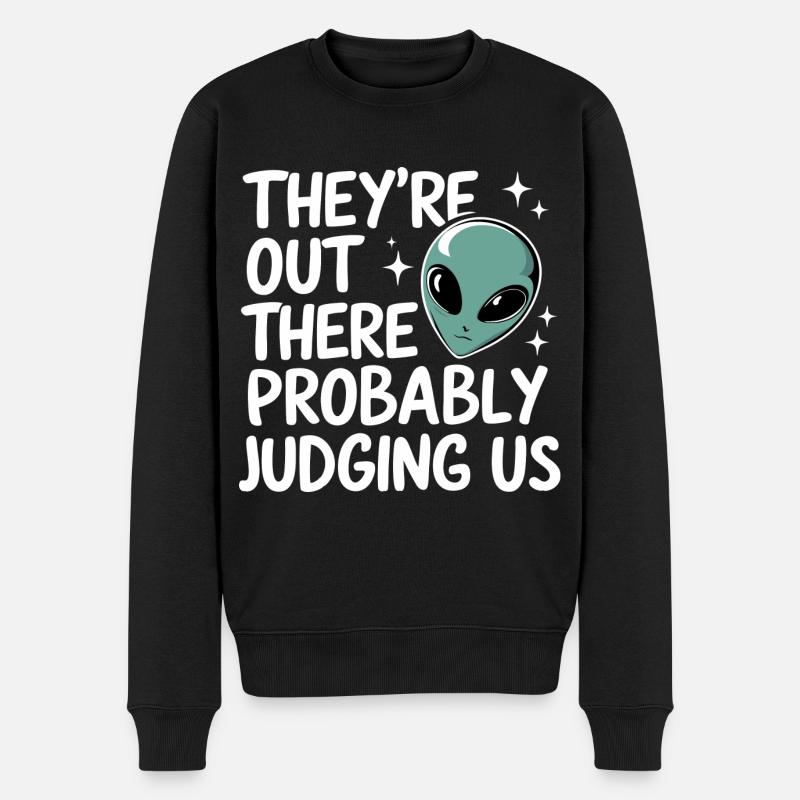 Alien UFO Aliens Außerirdischer - Pull Premium bio Homme - noir