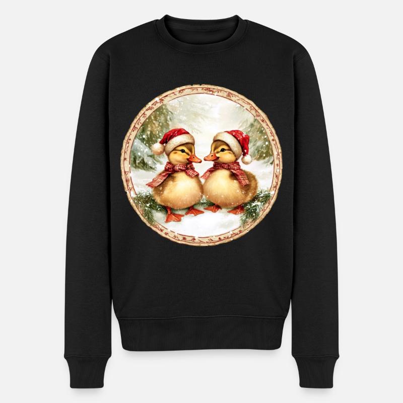 Caneton de Noël - Pull Premium bio Homme - noir