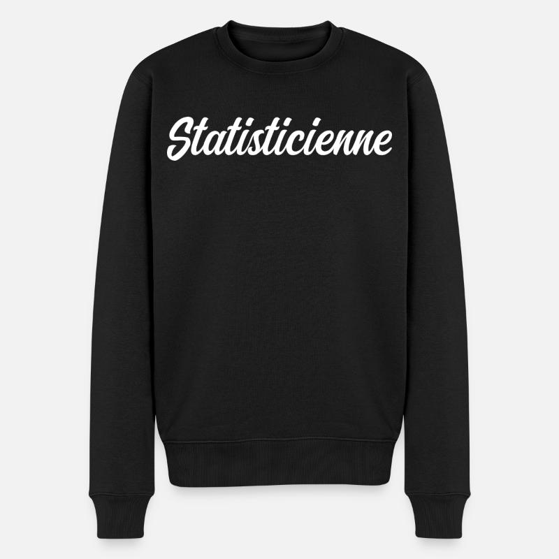 Statisticienne  - Pull Premium bio Homme - noir