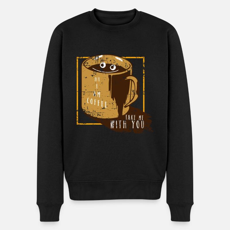 les amateurs de café - Pull Premium bio Homme - noir