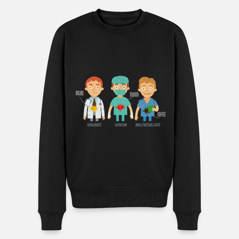 Anästhesist - Männer Premium Bio Pullover - Schwarz