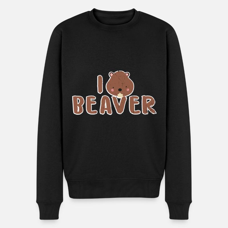 castor - Pull Premium bio Homme - noir