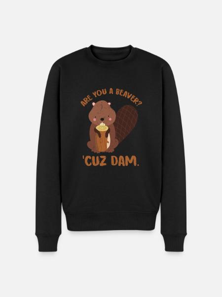 Biber Kanada Geschenk - Männer Premium Bio Pullover - Schwarz
