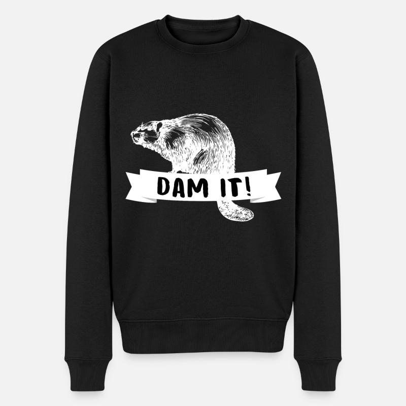 castor - Pull Premium bio Homme - noir