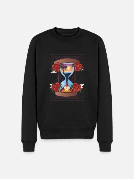hourglass - Men's Premium Organic Jumper - black