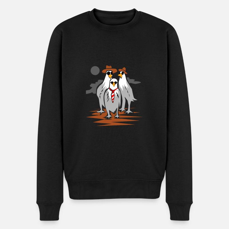 Aigle oiseaux boyband cadeau cool swag - Pull Premium bio Homme - noir