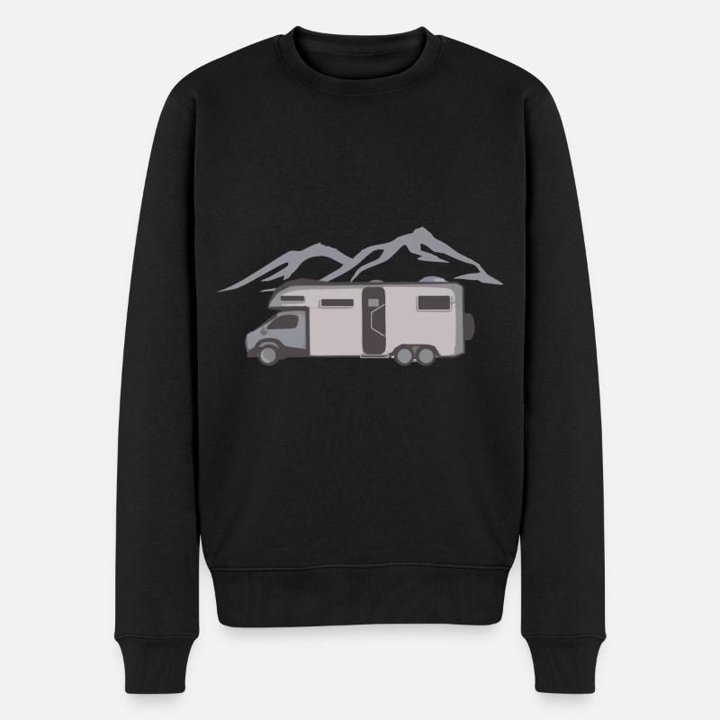 Camping camping-car - Pull Premium bio Homme - noir