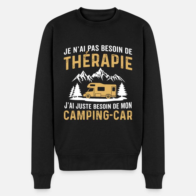 besoin de mon camping-car - Pull Premium bio Homme - noir
