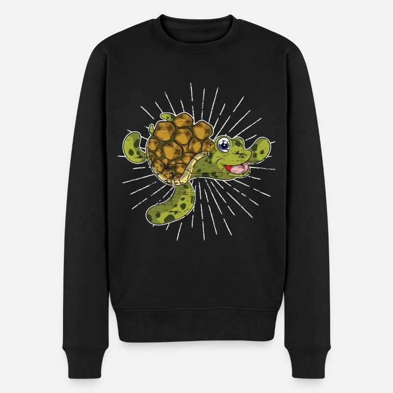 Tortue - Pull Premium bio Homme - noir