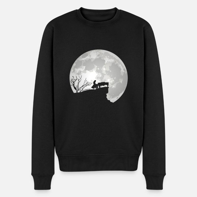 Piano piano - Pull Premium bio Homme - noir