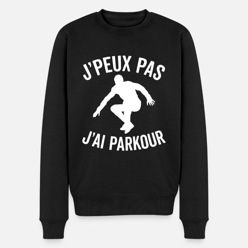 J'peux pas j'ai parkour - Pull Premium bio Homme - noir