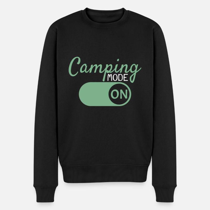 Camping Mode On - Pull Premium bio Homme - noir