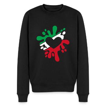 Iran symbole drapeau tache de couleurs cadeau - Pull Premium bio Homme - noir - Devant - Nico (187cm)