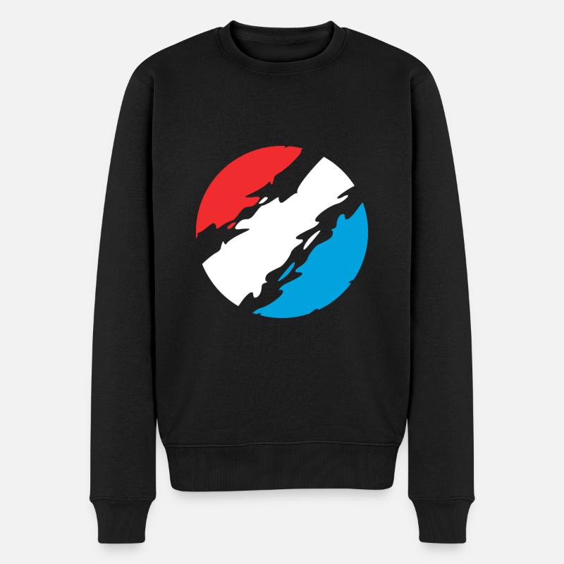Luxembourg Couleurs drapeau drapeau - Pull Premium bio Homme - noir
