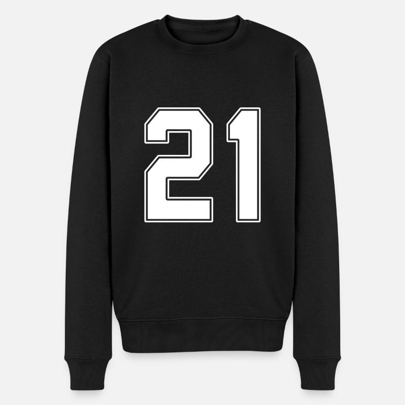 21 ans numéro maillot 21 - Pull Premium bio Homme - noir