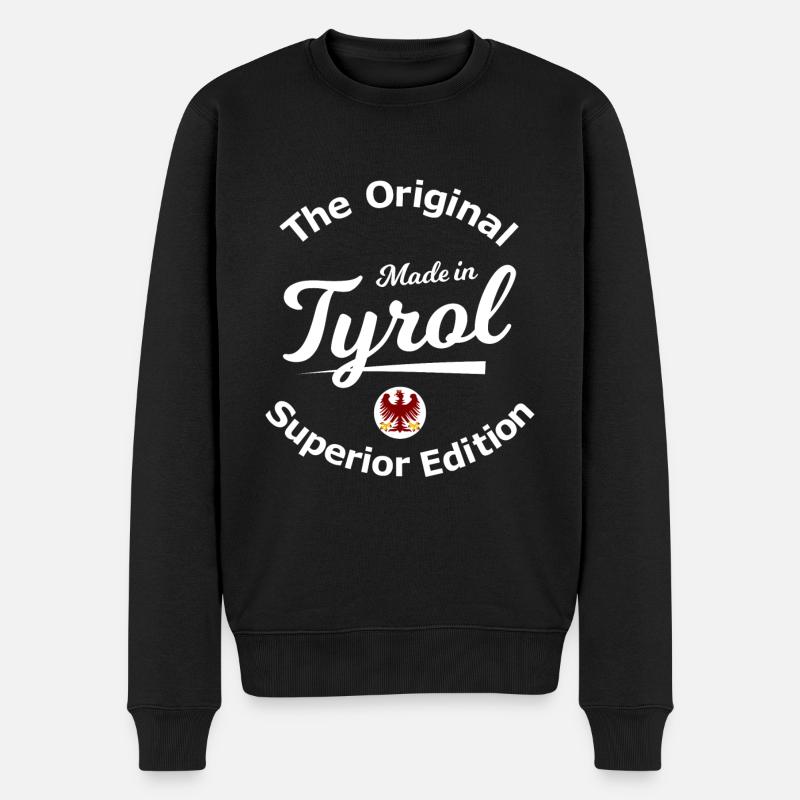 Tyrolien d’origine - Pull Premium bio Homme - noir