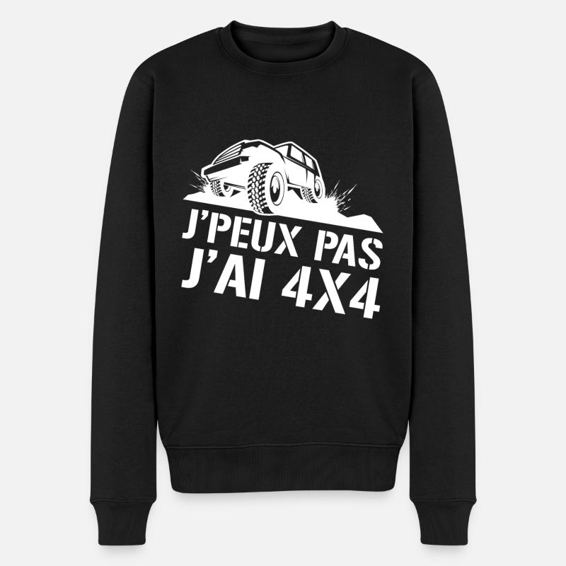 J'peux pas j'ai 4X4 - Pull Premium bio Homme - noir