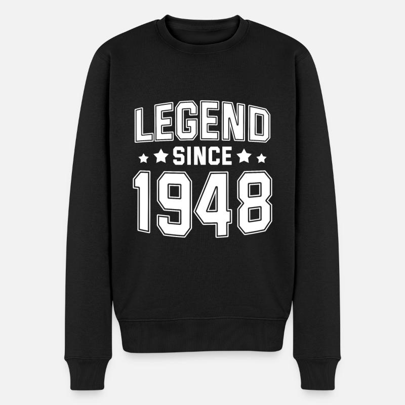 Legende seit 1948 - Männer Premium Bio Pullover - Schwarz