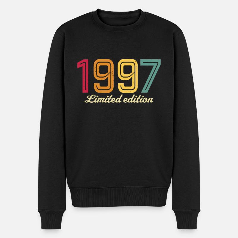 limited edition 1997 retro 1997 - Männer Premium Bio Pullover - Schwarz