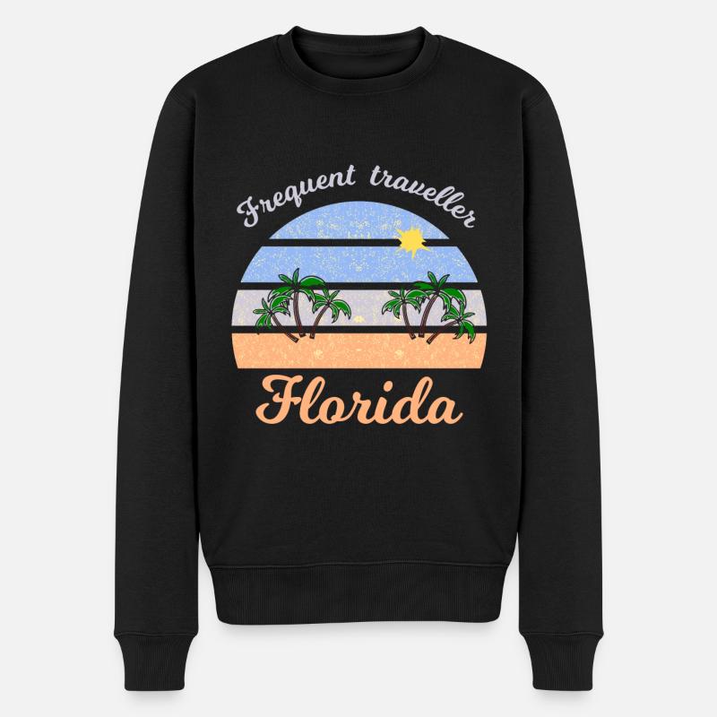 Vacances en Floride - Pull Premium bio Homme - noir