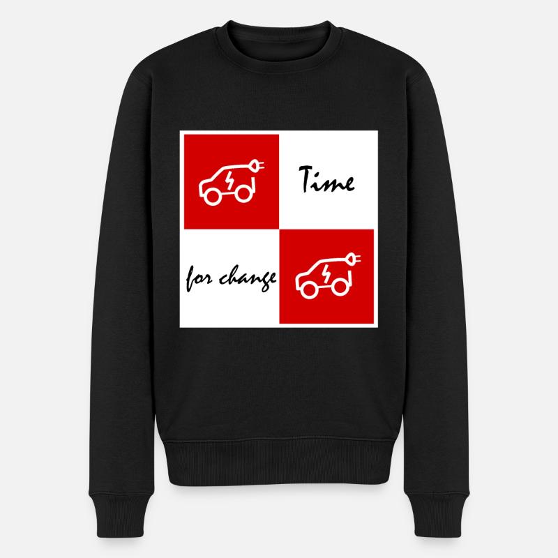 Le temps de l’électrique - Pull Premium bio Homme - noir