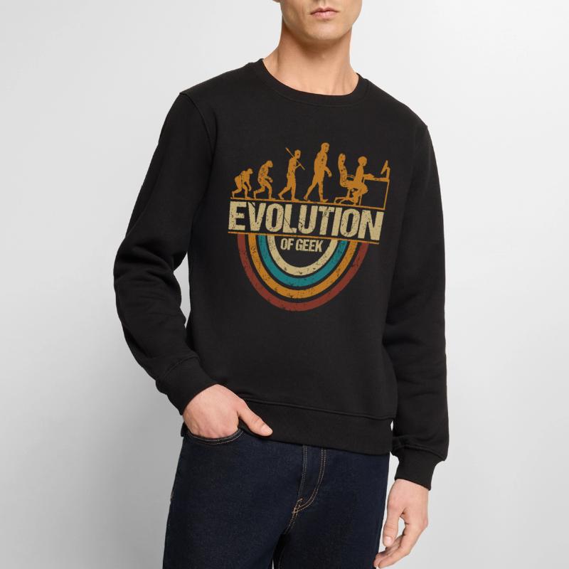 Computer Nerd Programmeur Evolution drôle Pull Premium bio Homme