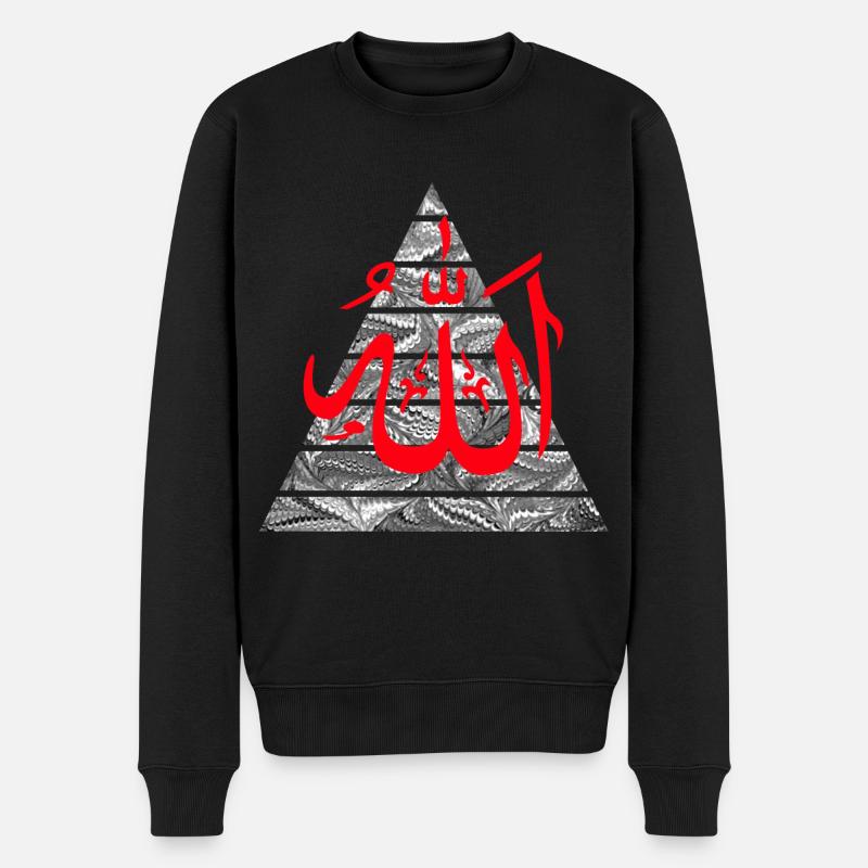 allah rouge - Pull Premium bio Homme - noir