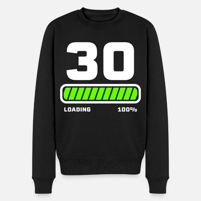 40 ans - Pull Premium bio Homme - noir