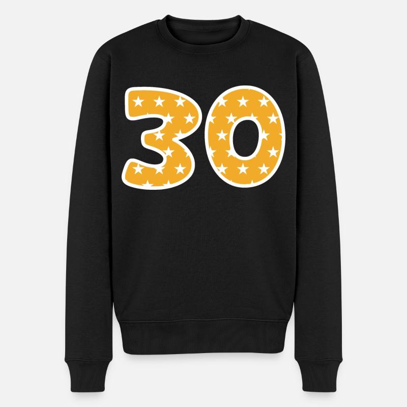 Numéro 30 - Pull Premium bio Homme - noir