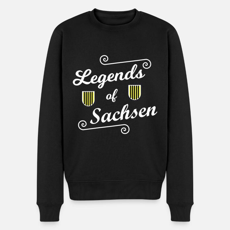 Les légendes saxonnes - Pull Premium bio Homme - noir