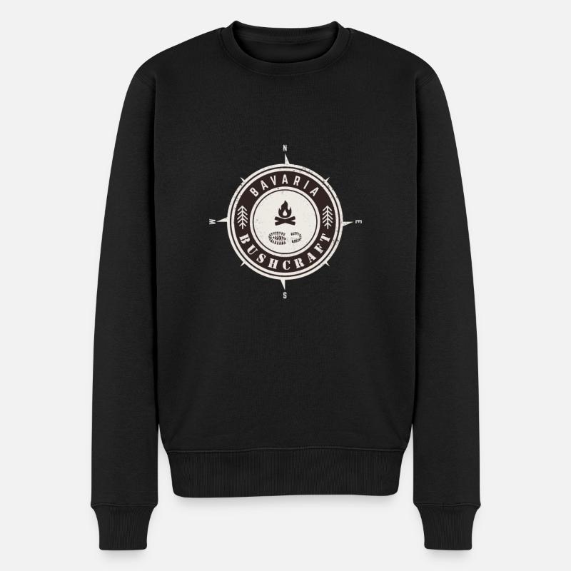 Bushcraft Bavière - Pull Premium bio Homme - noir