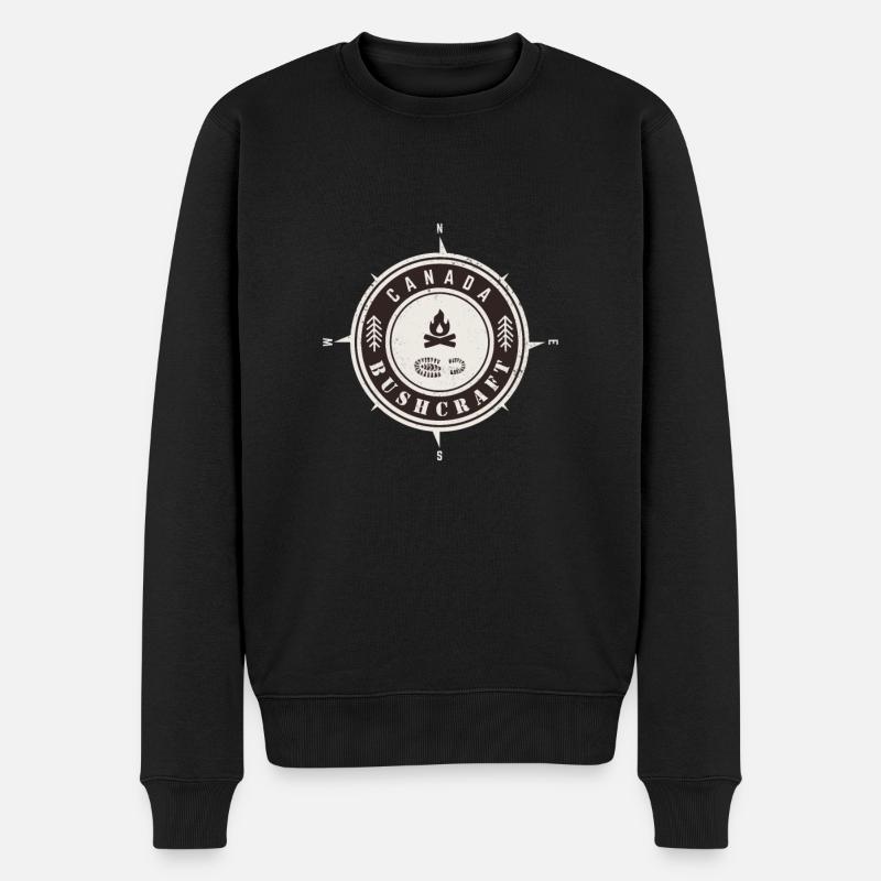 Bushcraft Canada - Pull Premium bio Homme - noir