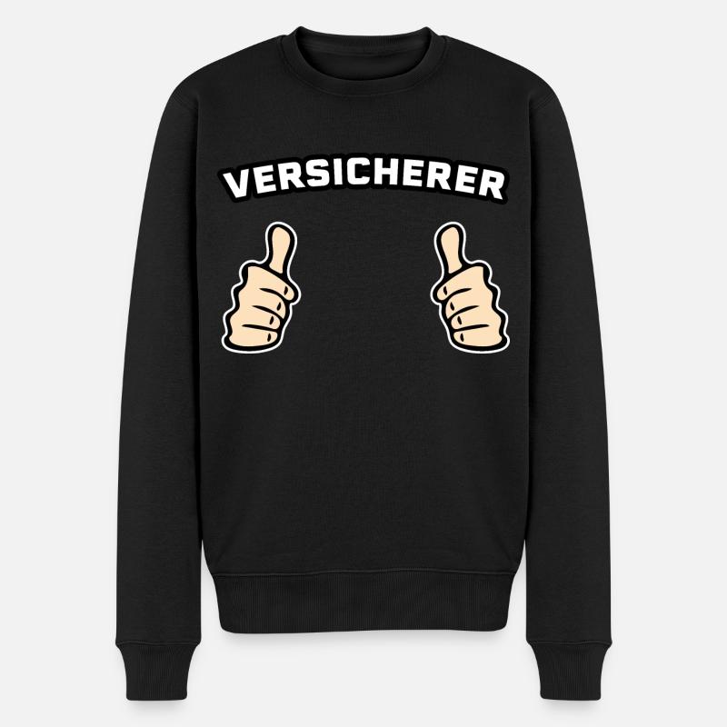 Versicherer Versicherung Geschenkidee - Männer Premium Bio Pullover - Schwarz